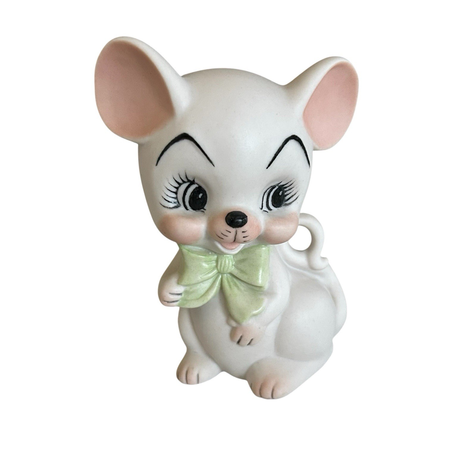 Vintage Anthropomorphic Mice Mouse Figure Ceramic Hand Painted Figurine Signed