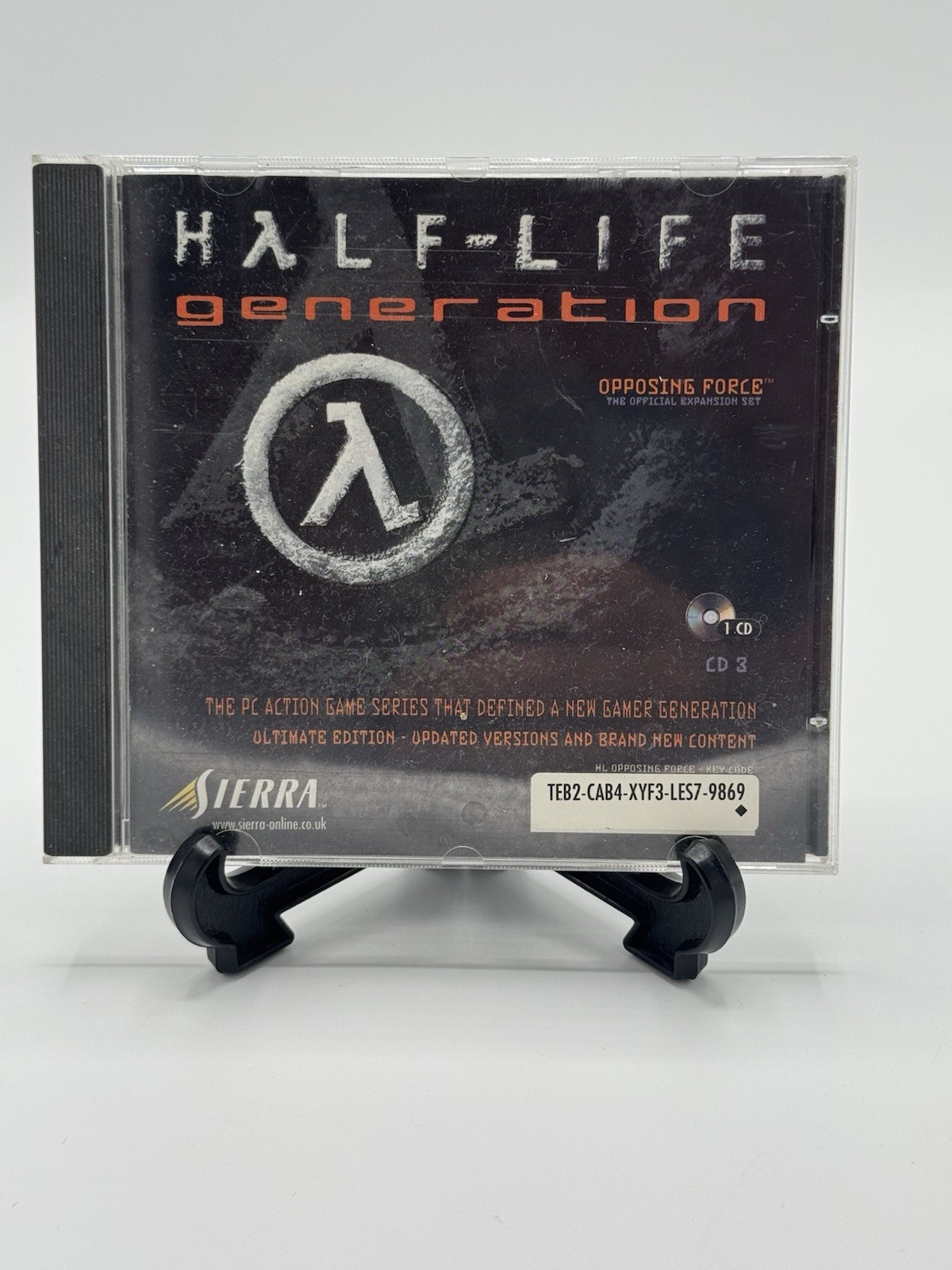 Half-Life Generation : Opposing Force (PC CD-ROM) 1 Disc 1999