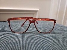 VGUC Perry Ellis 38-1 Vintage Glasses Demo Lens - Brown Tortie w/ Gold