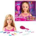Barbie Doll Styling Head Blond Hair and 20 Colorful Accessories for Hair Styling