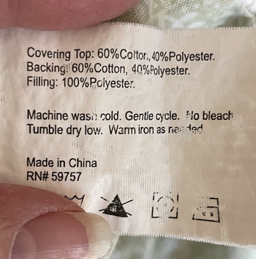 Edredón Mainstays Shabby Chic (2) Shams King Pastel Floral Patchwork Cottage Foto 4 de 4