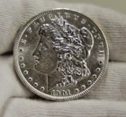 1901 O US Morgan Silver Dollar $1 AU+ (Cleaned)