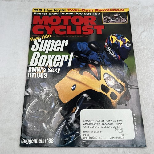 Motor Cyclist Magazine 1998 Lot 12 Issues Motorcycle Harley Ninja Yamaha Suzuki - Picture 12 of 14