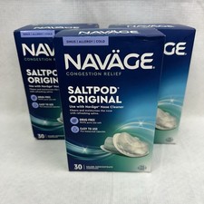 NAVAGE Original Saltpods Three Pack 3 Original Salt Pod 30 Packs  90 Saltpods