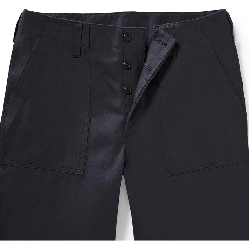 Filson Archive Herringbone Supply Pant Navy Dark Blue USA Made