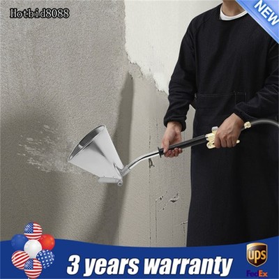 Stucco Sprayer Cement Plaster For Wall Mortar Spray 4 Jets Hopper Gun Paint Tool