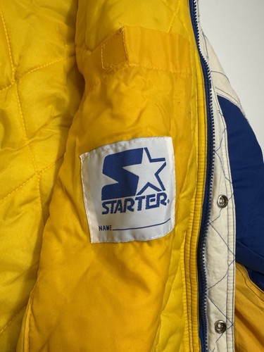 Vintage Golden State Warriors NBA Hooded Puffer Starter Jacket Mens Size Small - Bild 8 von 12