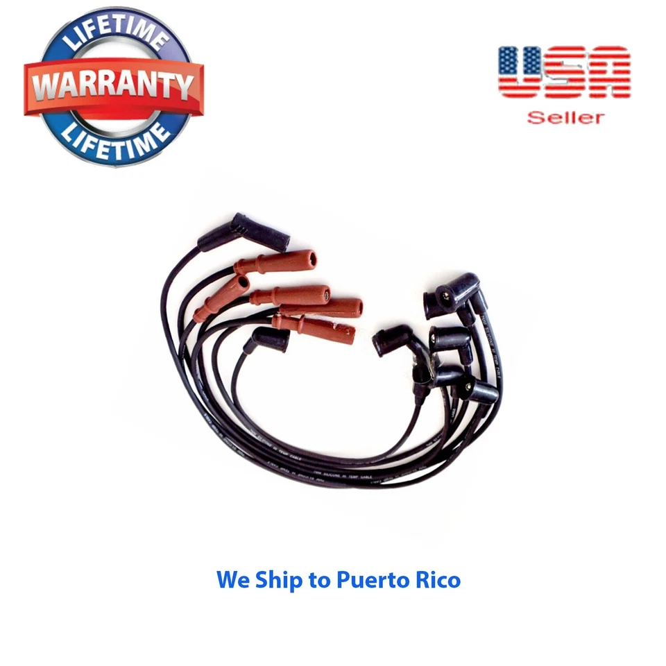 Juego de 6 cables de bujía para: 6 cilindros Datdun 240Z 260Z 280Z 280ZX 810 MAXIMA Foto 3 de 4