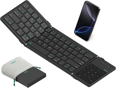 Nillkin Upgraded Foldable Bluetooth Keyboard with Touchpad & Number Pad, Portabl