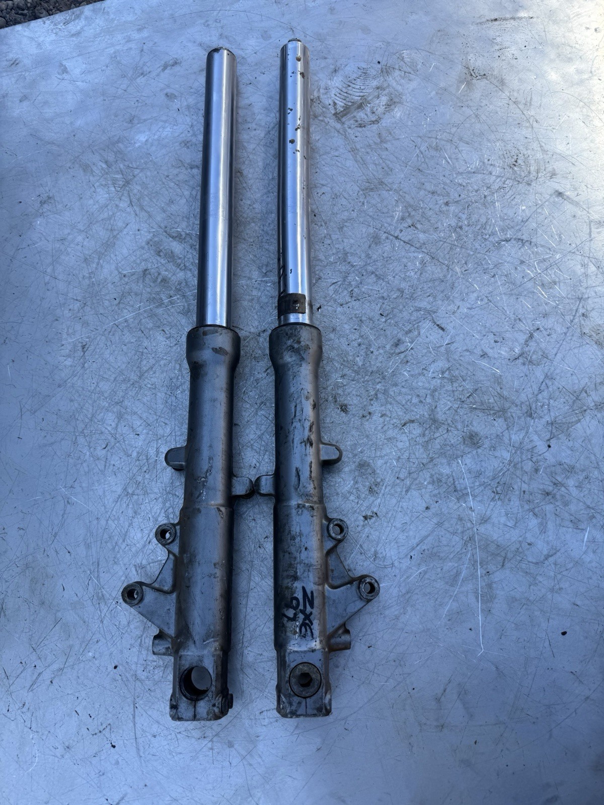 Kawasaki ZX6 ZX 6 R ZX6R Forks Fork Clamp front end clamps trees oem Genuine