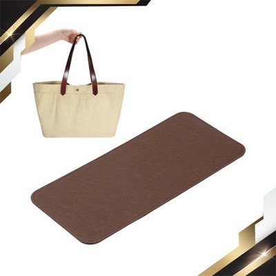 Felt Base Shaper 15x7 Inch Bag Bottom Shaper Pad Purse Liner Board Insert Brown