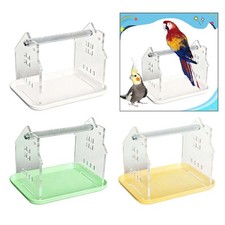 Tabletop Bird Perch Parrot Play Stand Portable Metal Bird Stand Grind Perch for