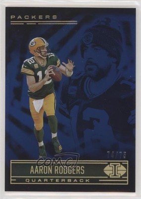 2021 Panini Illusions Trophy Collection Blue 74/75 Aaron Rodgers #1 4k8