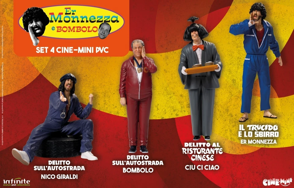 Tomas Milian Er Monnezza & Bombolo SET 4 Figure Cine mini Infinite Statue NOW! - Imagen 2 de 4