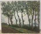 French School Late 19th Century Impressionist Oil On Canvas Painting France