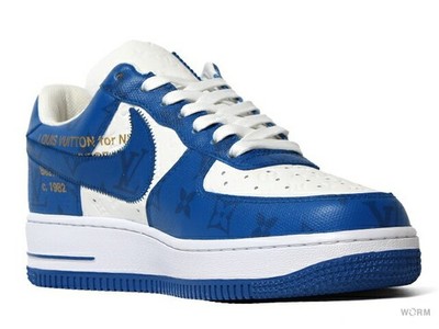 Lou i s Vui tton スニーカー 青アクセント US6】 NIKE AIR FORCE 1 LOUIS VUITTON 1A9VA 【DS】 | eBay