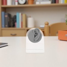 2 Pcs Silicone Ear Models Left And Right Flexible Fake Ear For Piercing Display