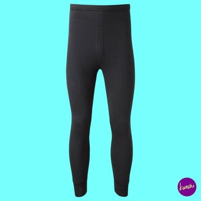 HEATWAVE Herren Thermohose, High Rise Long Johns, schwarz, UK L | EU 52