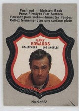 1972-73 O-Pee-Chee Player's Crests Gary Edwards #9 1k9