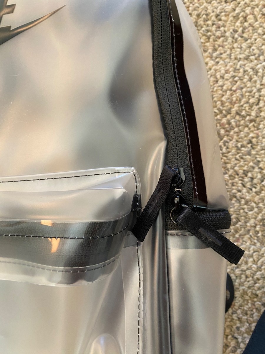 Nike Heritage Clear Crystal Backpack HV8920 Plastic Carry in