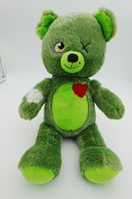 Build A Bear Zombear BAB Zombie Green Halloween Plush Stuffed 18"