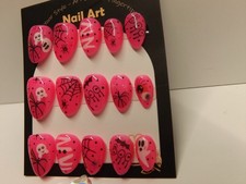 handmade halloween press on nails