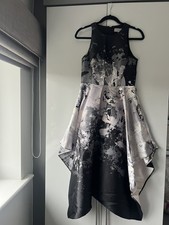COAST Jaquard Fit & Flare Midi Party Evening Wedding Occasion Dress Size 10