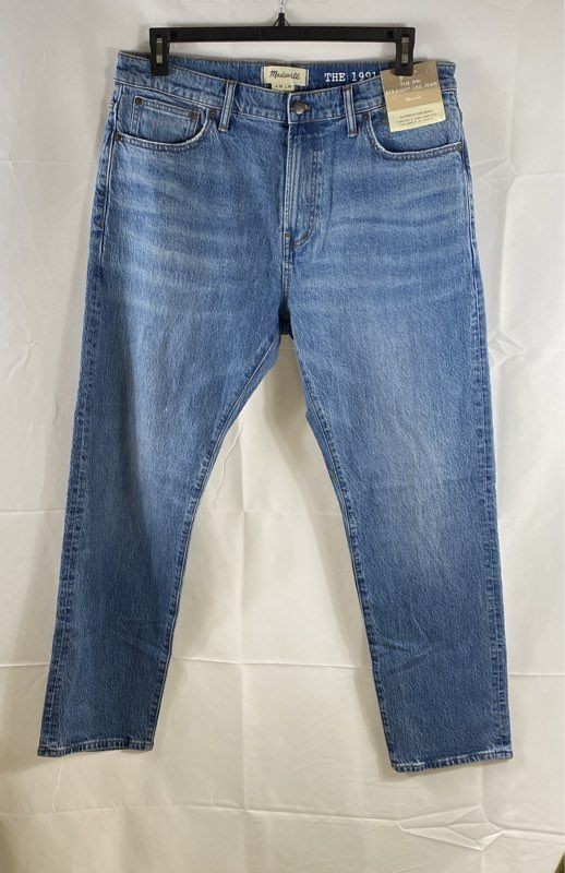 Madewell Women's The 1991 Straight-Leg Jean Blue Flex Denim NWT Sz 35x30