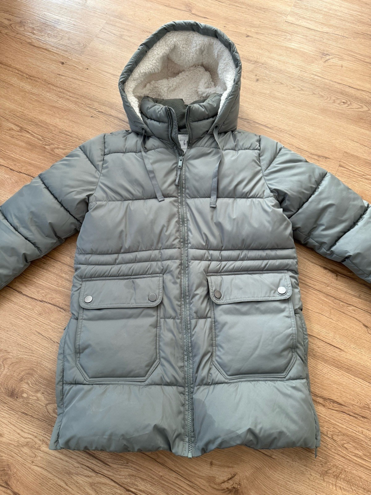 GAP Coldcontrol Max Puffer Jacket Womens Small Ho… - image 2
