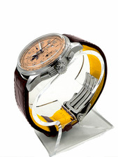 BREITLING HERITAGE PREMIER B25 DATORA 42 SALMON DIAL MEN'S WATCH AB2510201K1P1 6