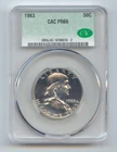 1963 Proof Franklin Half Dollar, CAC PR-66