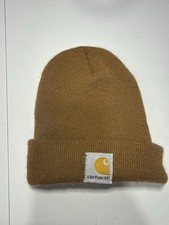 carhartt knit beanie Infant/ Toddler Brown Acrylic Made In USA