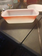 Glass Bake Cook Ware. Loaf Dish Beautiful.meat Loaf Dish.10in.long 5in Wide3deep