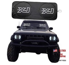 Cherokee Xj Accessories - Windshield Sunshade - Banner - Sun Shield