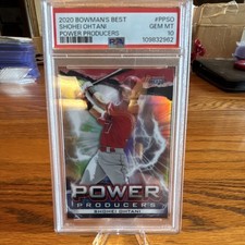 Topps 2020 Bowman's Best Power Producers Shohei Ohtani Angels #PP-SO PSA  10