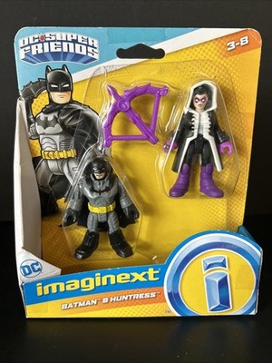 DC Super Friends Imaginext BATMAN & HUNTRESS Toy Figures Age 3-8 NEW