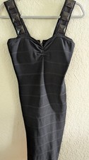 Super Sexy Shiny Rock Alice  + Olivia Silloette Black Dress Size Petite Small