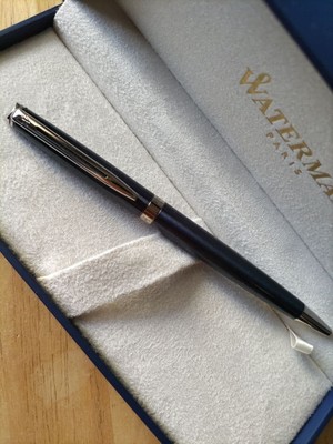 Waterman Ballpoint Pen Metallic Blue Slim Body