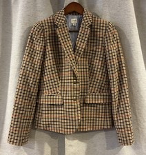 J. Crew Schoolboy Preppy Wool Blend Blazer Size 6 Women's Academia