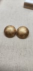 Rare Vintage Brushed Goldtone Givenchy Monogram Post Earrings 90s Style — photo 2