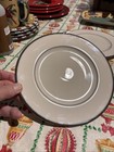4 Lenox China USA Montclair Salad Plates 8.25" Across VGC Platinum Edge — photo 3