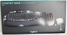 Logitech MK550 Comfort Wave K350 Wireless Key...