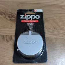 Zippo Mobile Ashtray Keychain Vintage Used Old Steel Accessories