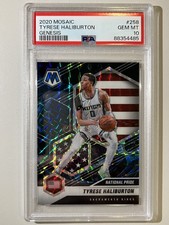 2020 Panini Mosaic Tyrese Haliburton National Pride Genesis Rookie RC PSA 10 SSP