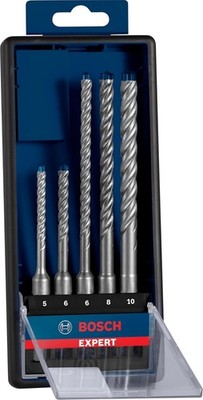 Bosch Professional 5x Expert SDS plus-7X Hammerbohrer Set (für Stahlbeton, Ø 5-1