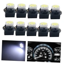 T10 194 168 LED Dashboard Instrument Panel Light Bulbs, 10Pcs, Super White