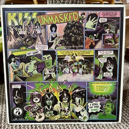 🔥 Kiss Taiwan Vinyl LP Unmasked RARE green cover AUCOIN CASABLANCA 1980 record