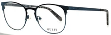 GUESS GU1976 091 Matte Blue Unisex Round Full Rim Eyeglasses 51-18-145 B:43