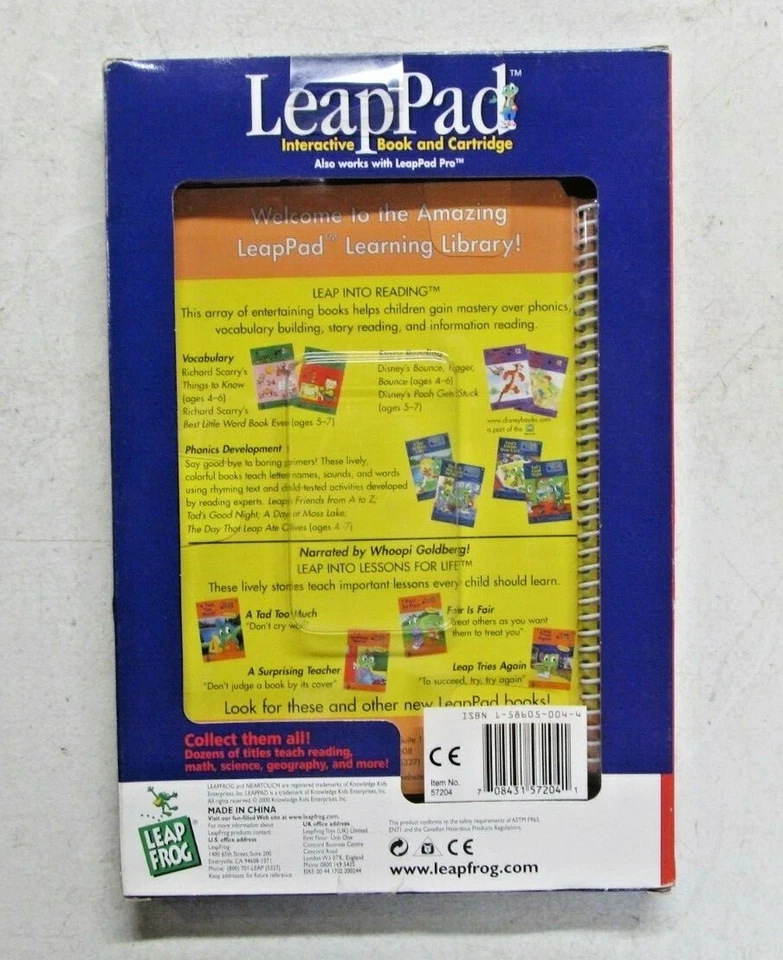 Leap Frog Leap Pad Book and Cartridge- A Surprising Teacher - Image 2 of 2
