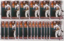 x100 Trey Lipscomb 2022 (1st) Bowman Draft #197 Rookie Card RC lot/set Nationals